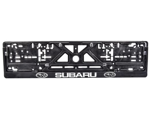 Рамка номерного знака Carlife NH65 колір чорний на Subaru