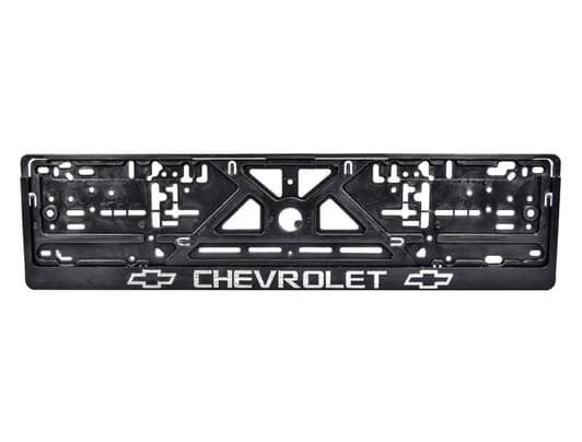 Рамка номерного знака Carlife NH35 колір чорний на Chevrolet