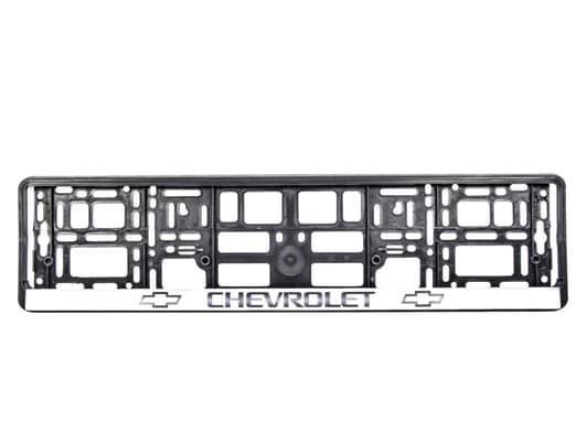 Рамка номерного знака Carlife NH270 колір чорний на Chevrolet