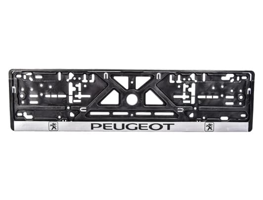 Рамка номерного знака Carlife NH23 колір чорний на Peugeot