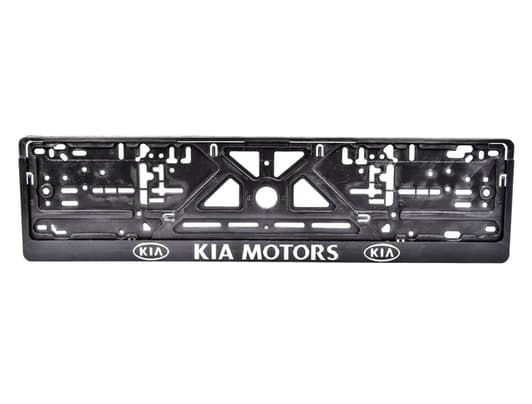 Рамка номерного знака Carlife NH62 колір чорний на KIA