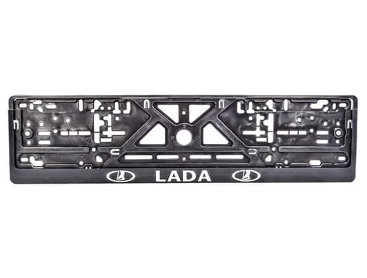 Рамка номерного знака Carlife NH41 колір чорний на Lada