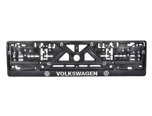 Рамка номерного знака Carlife NH48 колір чорний на Volkswagen