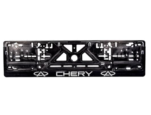 Рамка номерного знака Carlife NH59 колір чорний на Chery