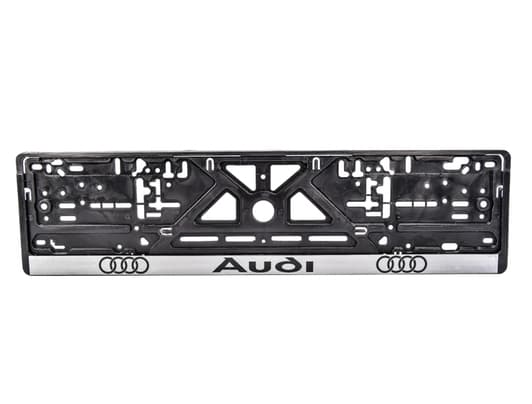 Рамка номерного знака Carlife NH12 колір чорний на Audi