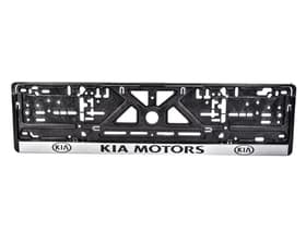 Рамка номерного знака Carlife NH24 колір чорний на KIA