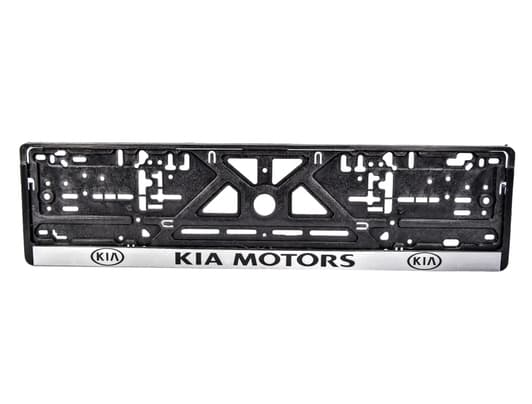 Рамка номерного знака Carlife NH24 колір чорний на KIA