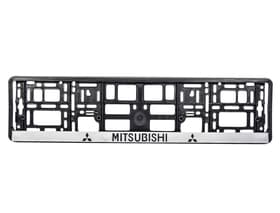 Рамка номерного знака Carlife NH360 цвет черный на Mitsubishi