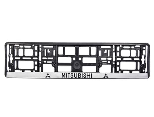 Рамка номерного знака Carlife NH360 цвет черный на Mitsubishi