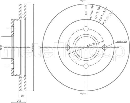800-317 Cifam Тормозной диск