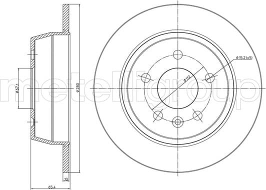 800-417 Cifam Гальмівний диск