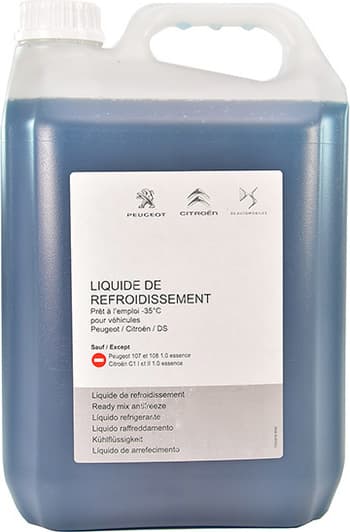 Citroen / Peugeot сине-зеленый -35 °C, 5 л (1637756480) готовый антифриз