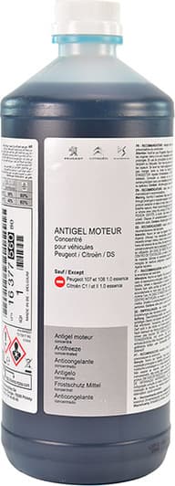Концентрат антифризу Citroen / Peugeot синьо-зелений