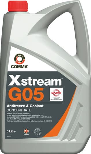 Comma Xstream G05 G11 желтый концентрат антифриза