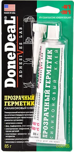 DoneDeal Adhesive Sealant герметик прозрачный, 85 мл (DD6705)