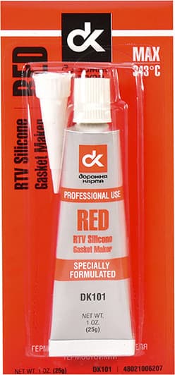 Дорожная Карта Copper RTV Silicone Gasket Maker червоний формувач прокладок, 25 мл (DK101)