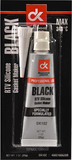 Дорожная Карта Copper RTV Silicone Gasket Maker чорний формувач прокладок, 25 мл (DK102)
