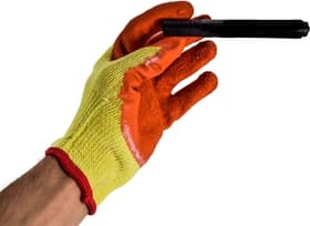 Перчатки рабочие Дорожная Карта трикотажные с резиновым покрытием желтые