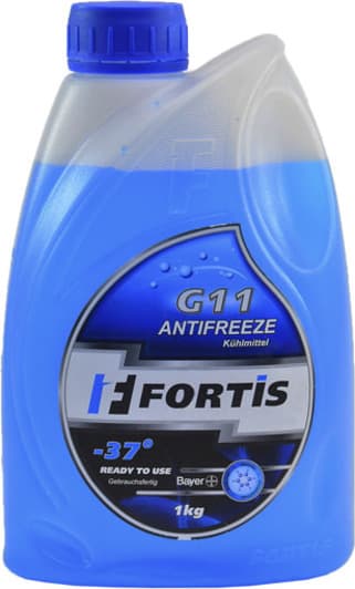 Fortis G11 синий -37 °C, 1 л (0038961) готовый антифриз