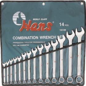 Набір ключів ріжково-накидних Hans 16614M 10-32 мм 14 шт