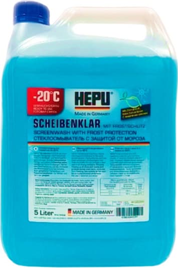 Омыватель стекла Hepu зимний -20°С лимон (5 л)