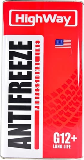 HighWay Long Life G12+ червоний -40 °C, 5 л (10004) готовий антифриз