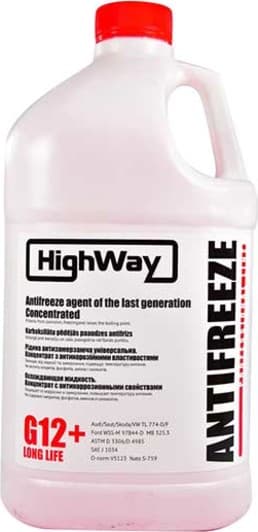 Концентрат антифриза HighWay Long Life G12+ красный