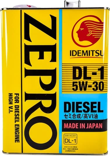 Idemitsu Zepro Diesel DL-1 5W-30 (4 л) моторное масло