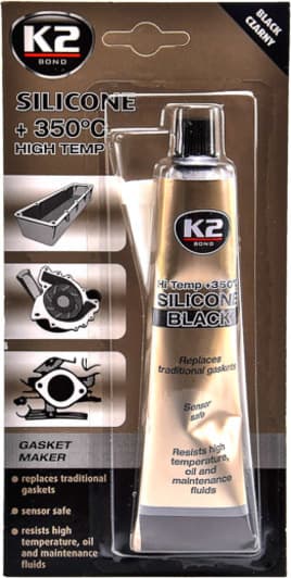 K2 Silicone High-Temp черный формирователь прокладок, 85 мл (b210)