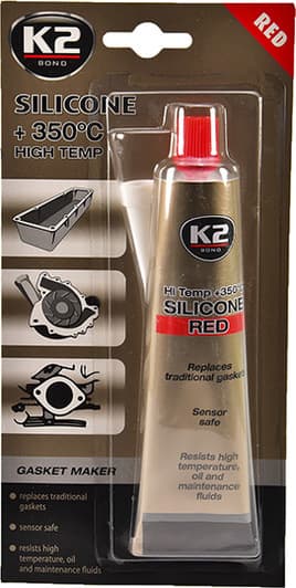 K2 Silicone High-Temp червоний формувач прокладок, 85 мл (b2400)