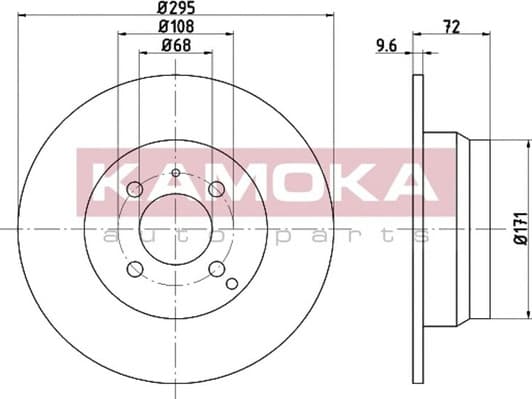 1031021 Kamoka Гальмівний диск