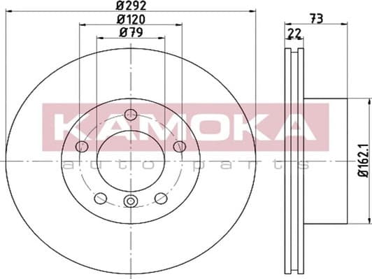 1032458 Kamoka Гальмівний диск