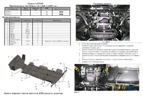 Защита двигателя Kolchuga 0275.00 Защита двигателя Kolchuga 0275.00
