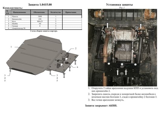 Захист КПП Kolchuga 0415
