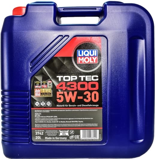 Liqui Moly Top Tec 4300 5W-30 (20 л) моторна олива