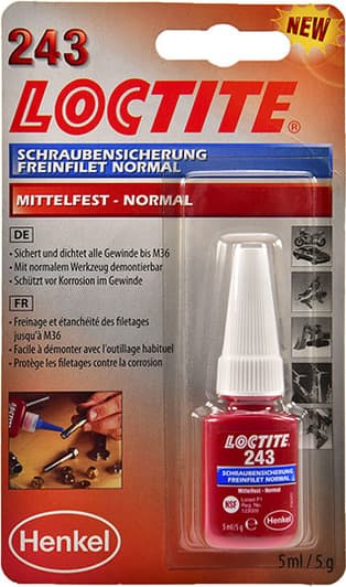Фиксатор резьбы Loctite 243 синий
