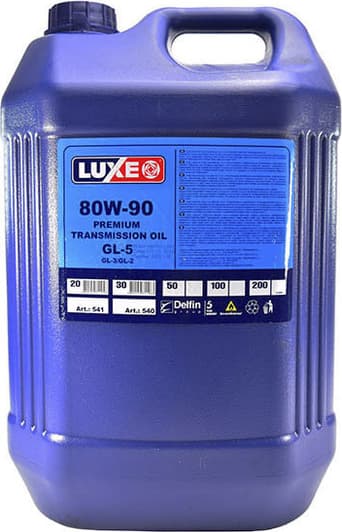 Luxe GL-5 80W-90 (20 л) трансмиссионное масло