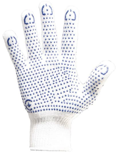 Рукавички робочі MasterTool хб з покриттям ПВХ білі