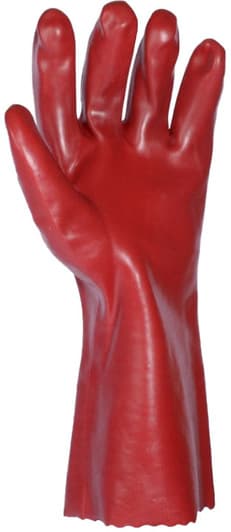 Краги MasterTool трикотажные с покрытием ПВХ красные