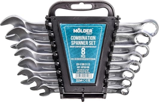 Набір ключів ріжково-накидних Molder MT58108 8-19 мм 8 шт
