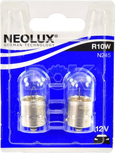 Автолампа Neolux® R10W BA15s 10 W біла n24502b