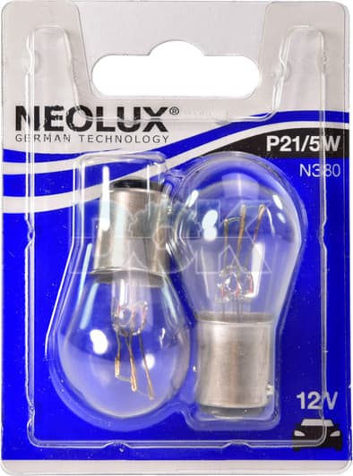 Автолампа Neolux® P21/5W BAY15d 21 W біла n38002b