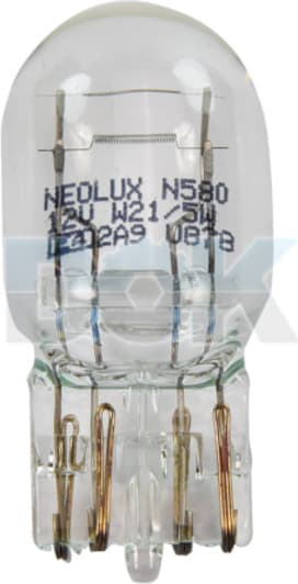 Автолампа Neolux® W21/5W W3x16q 2 W прозрачная n580