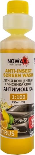 Концентрат омивача Nowax Anti-Insect Sreen Wash літній цитрусовий (0.25 л)