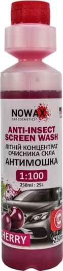 Концентрат омывателя Nowax Anti-Insect Sreen Wash летний вишня (0,25 л)