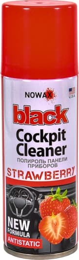 Поліроль для салону Nowax "Black" Cockpit Cleaner полуниця 200 мл (NX00204)