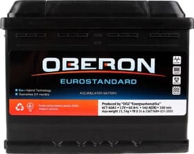 Акумулятор Oberon 6 CT-60-L Eurostandard AKBLU1003