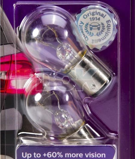 Автолампа Philips VisionPlus P21/5W BAY15d 21 W прозора 12499VPB2