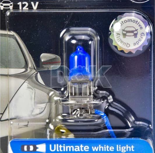 Автолампа Philips DiamondVision H3 PK22s 55 W синя 12336DVB1