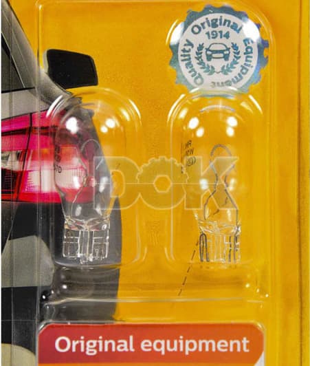 Автолампа Philips Vision W16W W2,1x9,5d 16 W прозрачная 12067B2